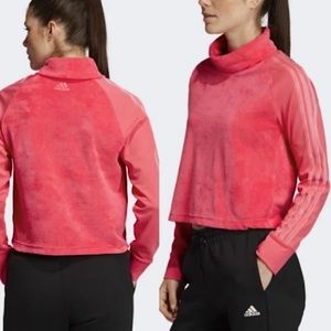 Adidas Velour Sport ID Plush Crowl Neck Sweater 🌺
